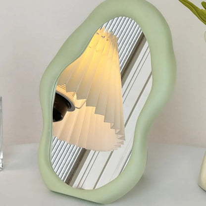 Miroir de maquillage, vert, a poser