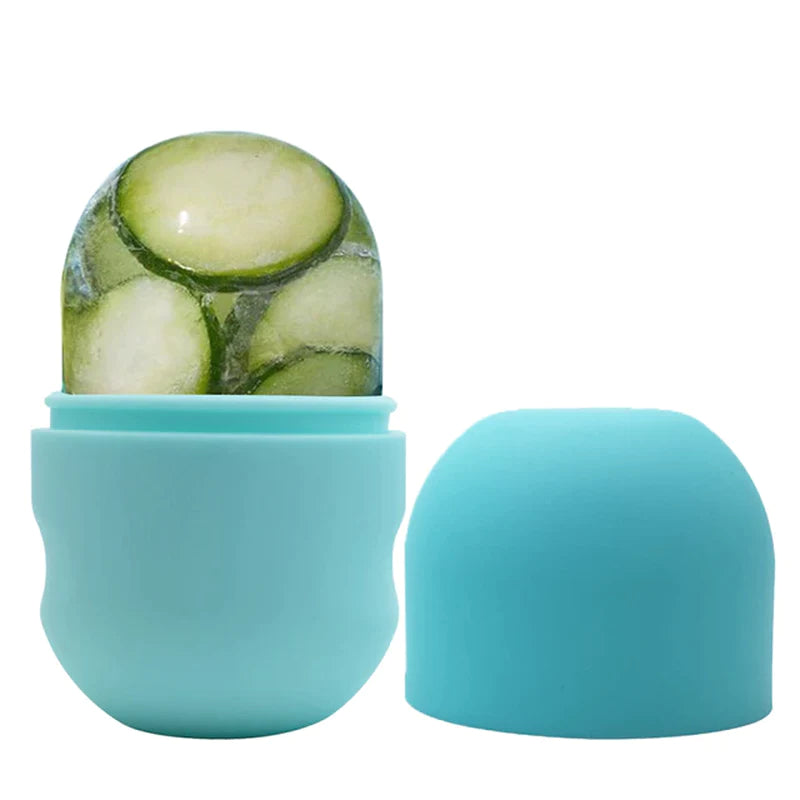 Ice Roller for Face Eyes and Neck Ice Cube Mold Beauty Skin Care Gua Sha Tools Brightens Skin Reusable Facial Treatment Tools